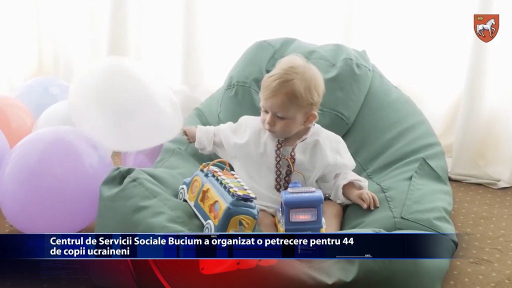 Centrul de Servicii Sociale Bucium a organizat o petrecere pentru 44 de copii ucraineni