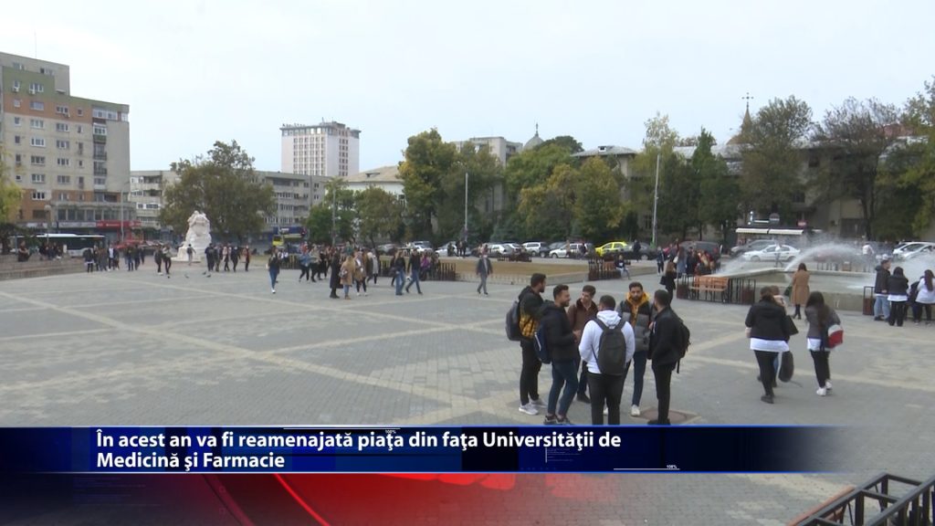 In acest an va fi reamenajata piata in fata Universitatii de Medicina si Farmacie