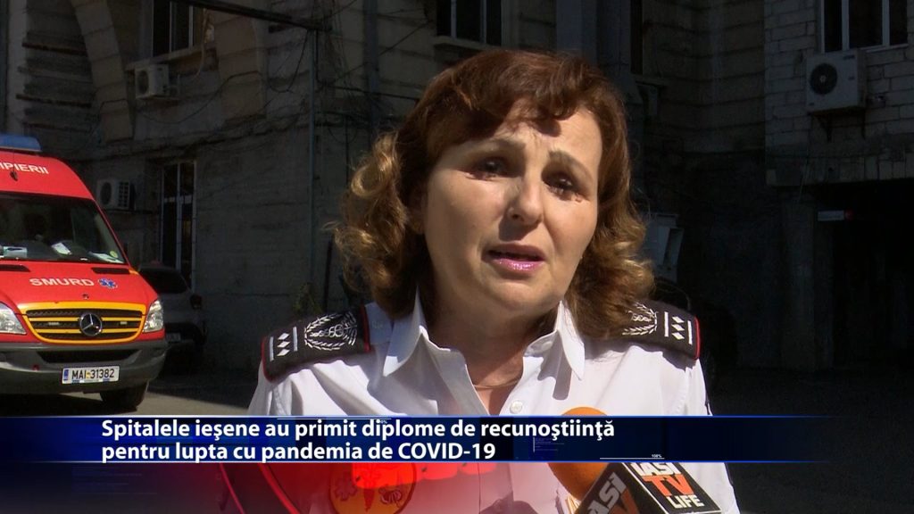 Spitalele iesene au primit diplome de recunostinta pentru lupta cu pandemia de COVID-19