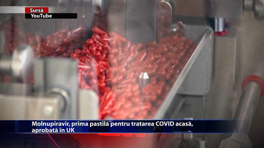 Molnupiravir, prima pastilă pentru tratarea COVID acasă, aprobat în UK