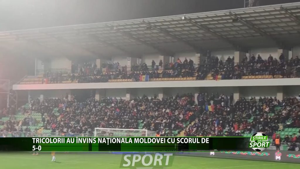 TRICOLORII AU INVINS NATIONALA MOLDOVEI CU SCORUL DE 5-0