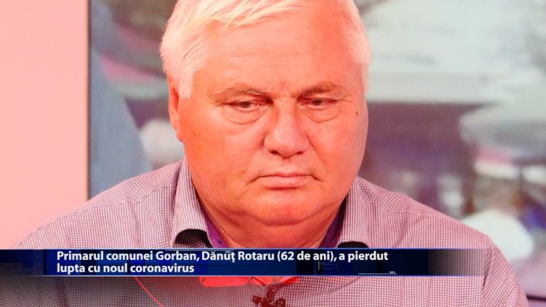 Primarul comunei Gorban, Dănuț Rotaru (62 de ani), a pierdut lupta cu noul coronavirus