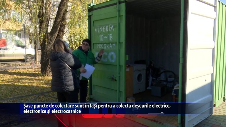 Șase puncte de colectare sunt în Iași pentru a colecta deșeurile electrice, electronice și electrocasnice
