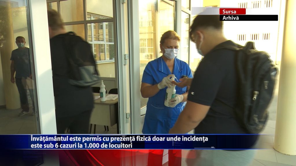 Învățământul este permis cu prezența fizică doar unde incidența este sub de 6 cazuri la 1.000 de locuitori