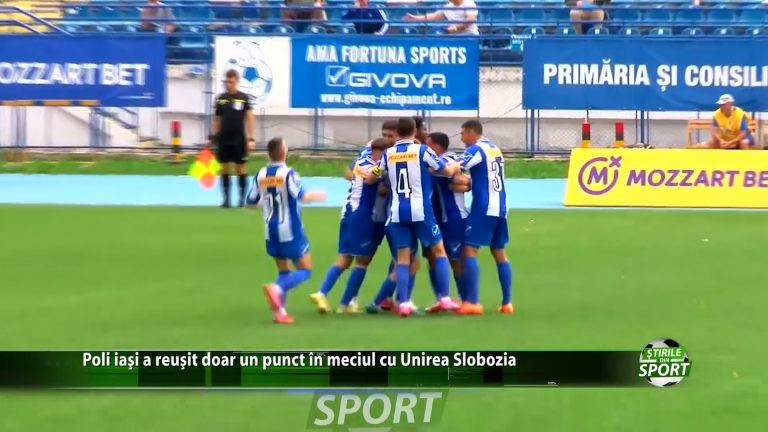 Poli Iasi a reusit doar un punct in meciul cu Unirea Slobozia