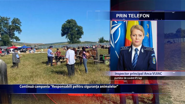 Continua campania ,, Responsabili pentru siguranta animalelor”