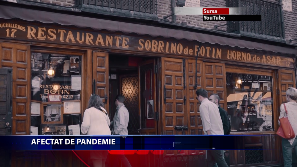 Restaurantul Botin, afectat de pandemie