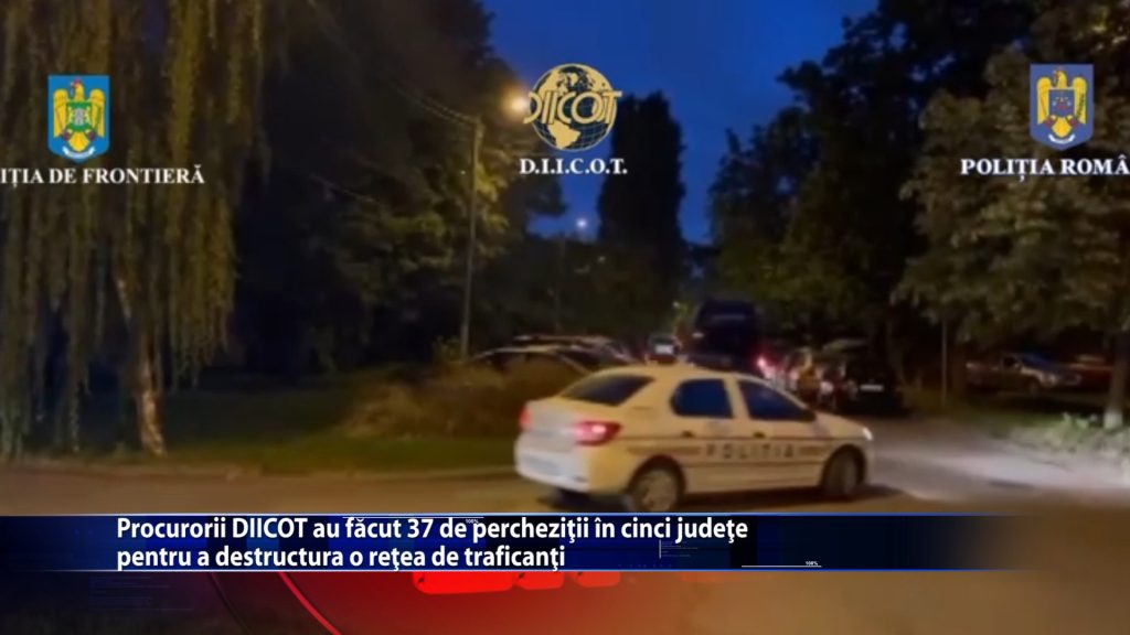Procurorii DIICOT au facut 37 de perchezitii in cinci judete pentru a destructura o retea de traficanti