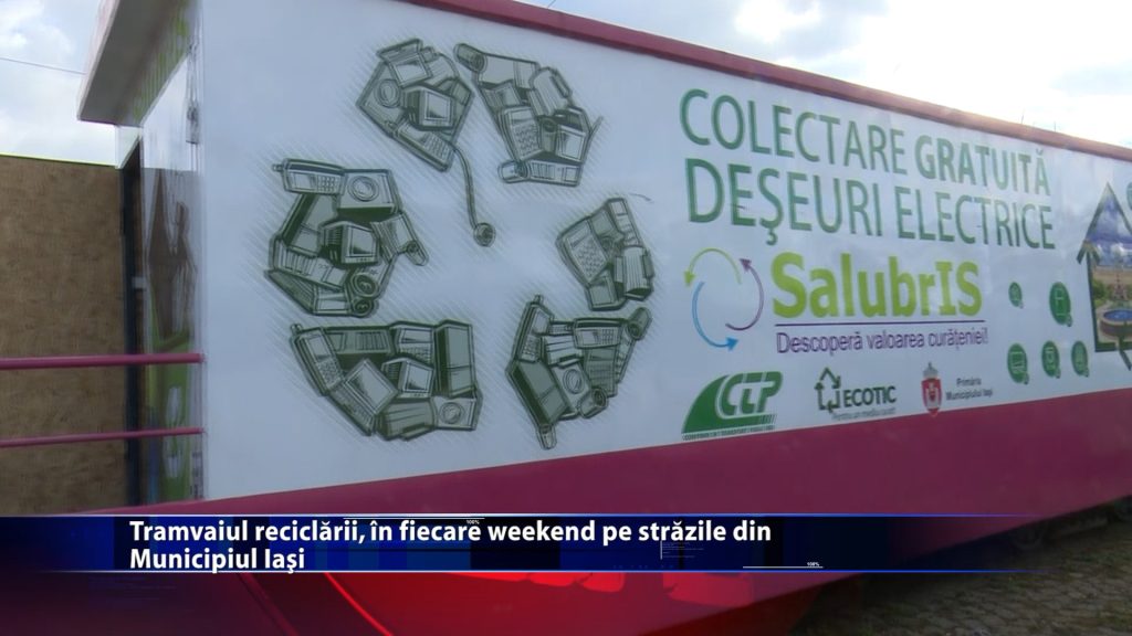 Tramvaiul reciclării, în fiecare weekend pe străzile din Muncipiul Iași