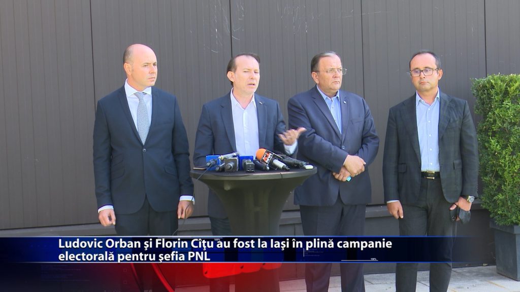 Ludovic Orban și Florin Cîțu au fost la Iași în plină campanie electorală pentru șefia PNL