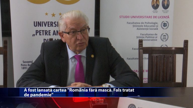 A fost lansată cartea „Romania fără mască. Fals tratat de pandemie”