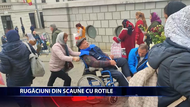 Zeci de persoane cu dizabilitati vin in aceste zile sa se roage la Sfanta Cuvioasa Parascheva