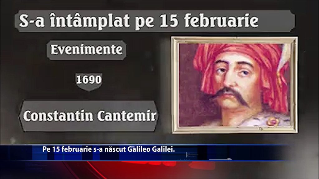 Pe 15 februarie 1564 s-a nascut fizicianul si astronomul Galileo Galilei