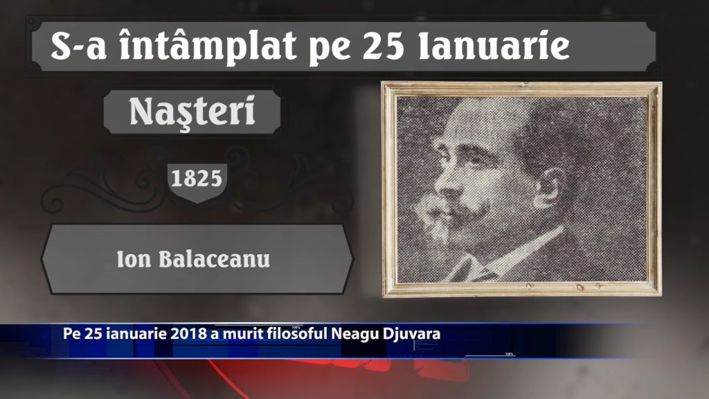 Pe 25 ianuarie 2018 a murit filosoful Neagu Djuvara