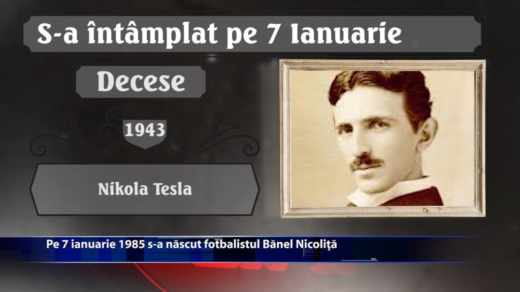 Pe 7 ianuarie 1985 s-a nascut fotbalistul Banel Nicolita