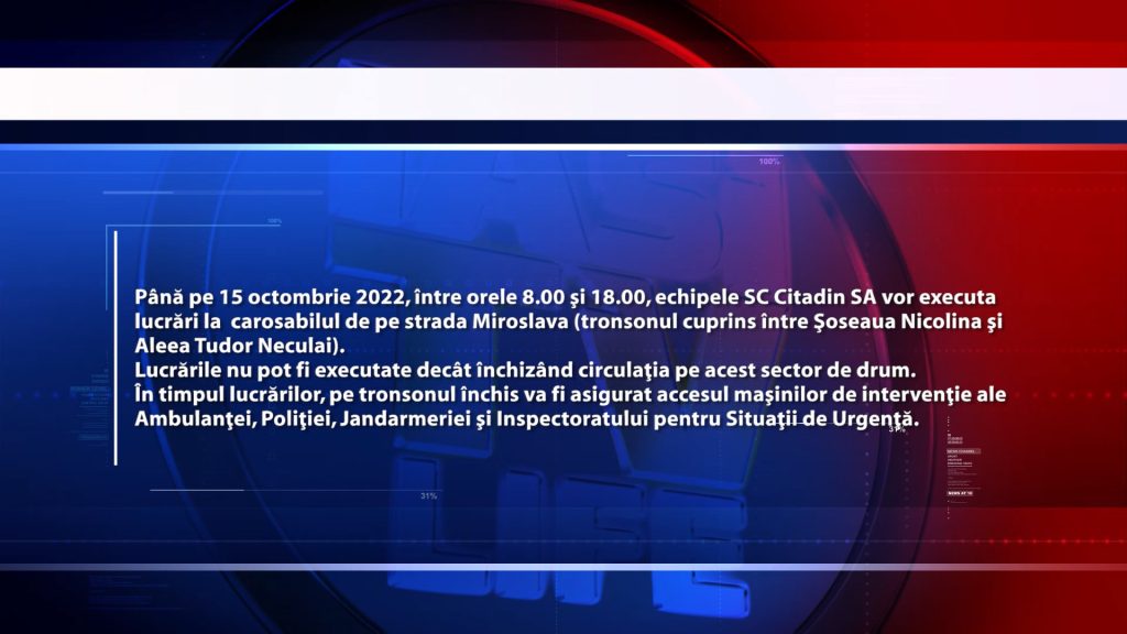 ANUNȚ SC CITADIN SA