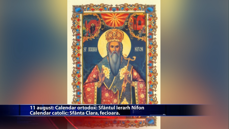 Sfinții zilei: Calendar ortodox: Sf. ierarh Nifon Calendar catolic: Sf. Clara, fecioara
