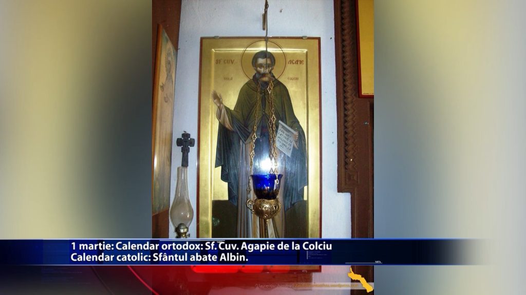 Sfintii zilei Calendar ortodox: Sf. Cuv. Agapie de la Colciu Calendar catolic: Sf. abate Albin