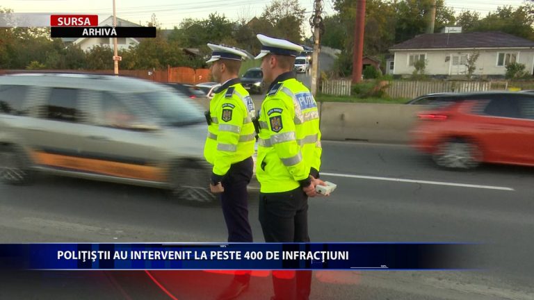 POLITISTII AU INTERVENIT LA PESTE 400 DE INFRACTIUNI DE REVELION