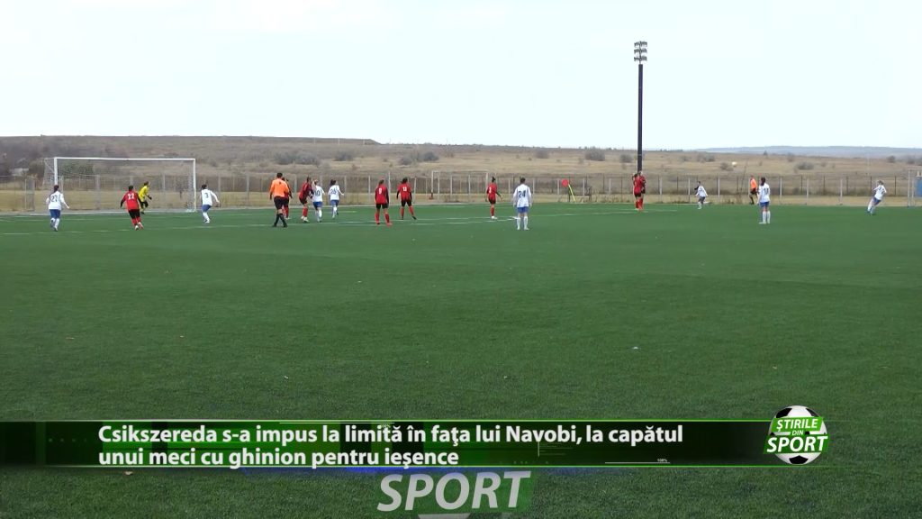 Csikszereda s-a impus la limită în fața lui Navobi, la capătul unui meci cu ghinion pentru ieșence
