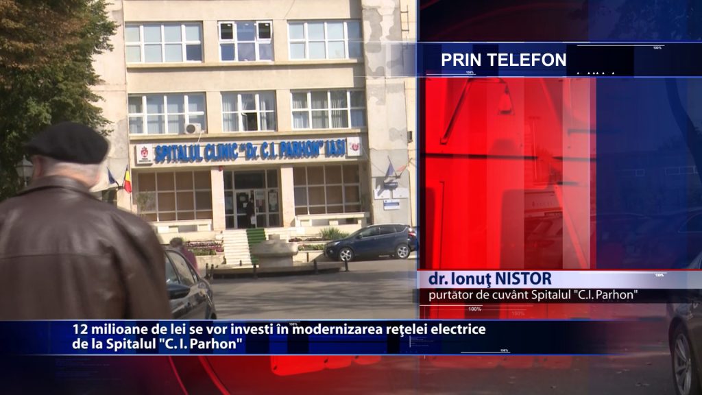 12 milioane de lei se vor investi in modernizarea retelei electrie de la Spitalul ,,C. I. Parhon”