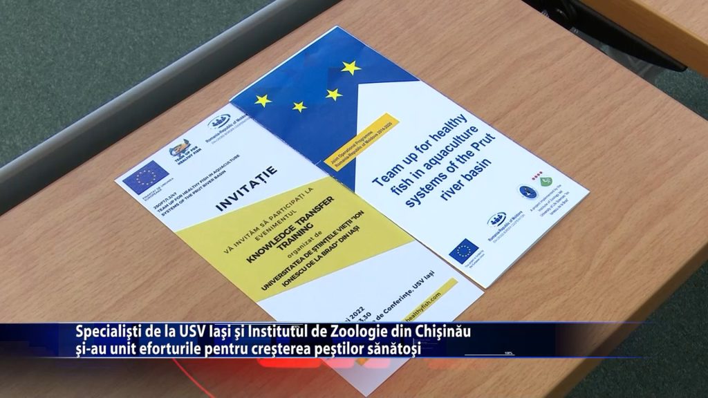 Specialisti de la USV Iasi si Institutul de Zoologie din Chisinau s-au unit eforturile pentru cresterea pestilor sanatosi