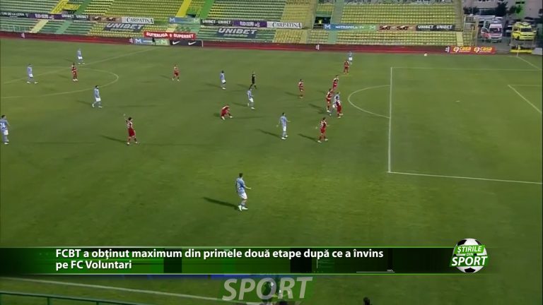 FCBT a obtinut maximum din primele doua etape dupa ce a invins pe FC Voluntari