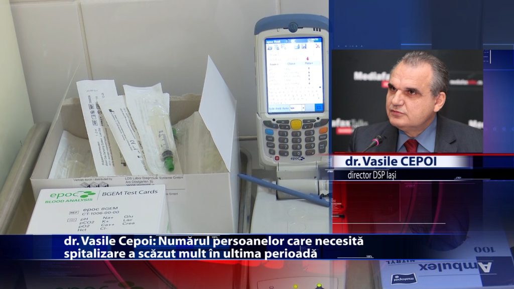 dr. Vasile Cepoi: Numărul persoanelor care necesită spitalizare a scăzut mult în ultima perioadă