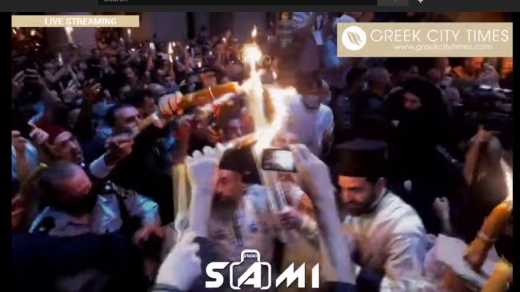 Video, ultimă oră | Lumina Sfântă s-a aprins la Ierusalim!