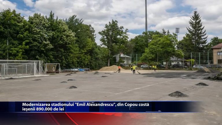 Modernizarea stadionului din Copou costa 890.000 de lei