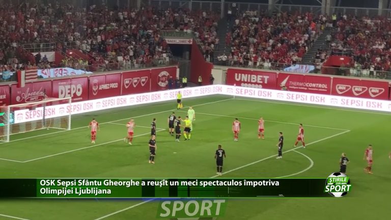OSK Sepsi Sfantu Gheorghe a reusit un meci spectaculos impotriva Olimpijei Ljubljana