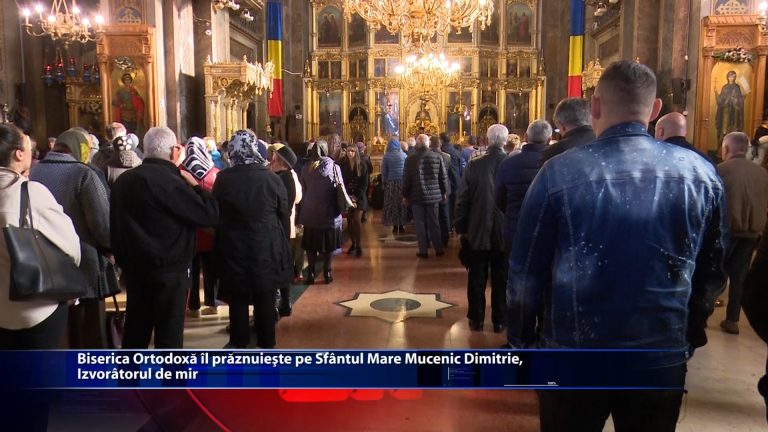 Biserica Ortodoxa il praznuieste pe Sfantul Mare Mucenic Dimitrie, izvoratorul de mir