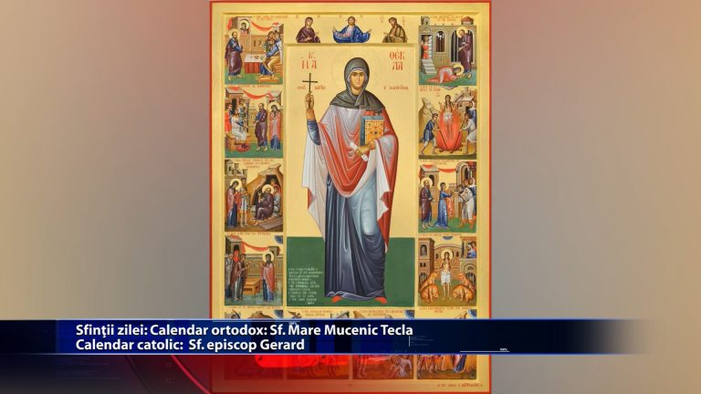 Sf. Mare Mucenita Tecla Calendar catolic: Sfantul episcop Gerard