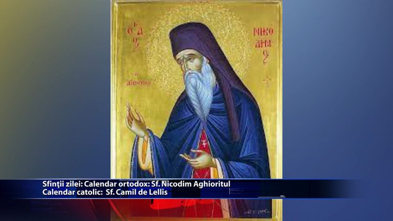 Sf. Nicodim Aghioritul Calendar romano-catolic: Sf. Camil de Lellis