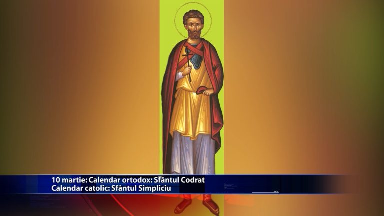 Sfintii zilei Calendar ortodox: Sfantul Codrat Calendar catolic: Sfantul Simpliciu