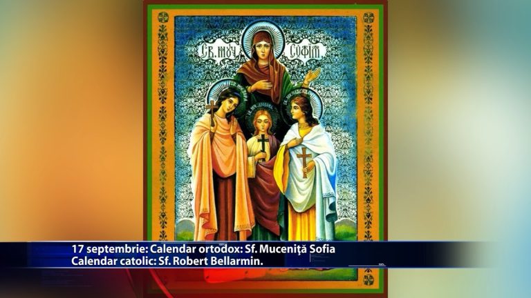 Sfintii zilei: Calendar ortodox: Sf. Muceniță Ariadna Calendar catolic: Sf. Iosif de Copertino