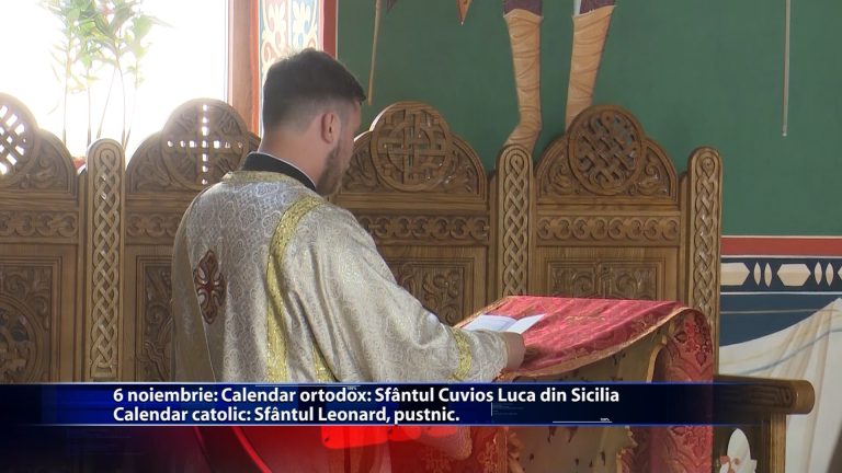 Sfintii zilei: Calendar ortodox: Sf. Cuv. Luca din Sicilia Calendar catolic: Sf. Leonard, pustnic