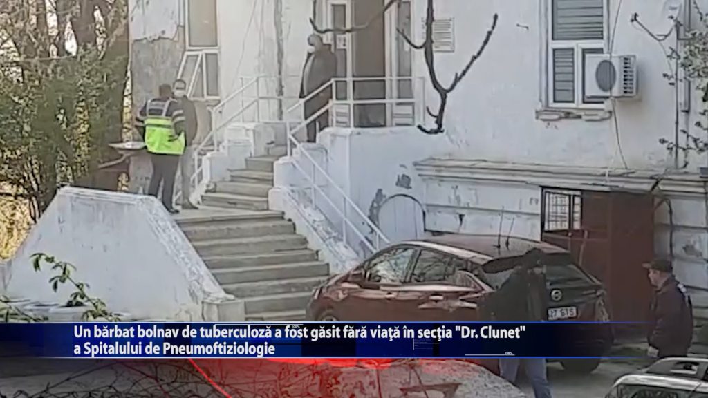 Un barbat bolnav de tuberculoza a fost gasit fara viata in sectia „Dr. Clunet” a Spitalului de Pneumoftiziologie