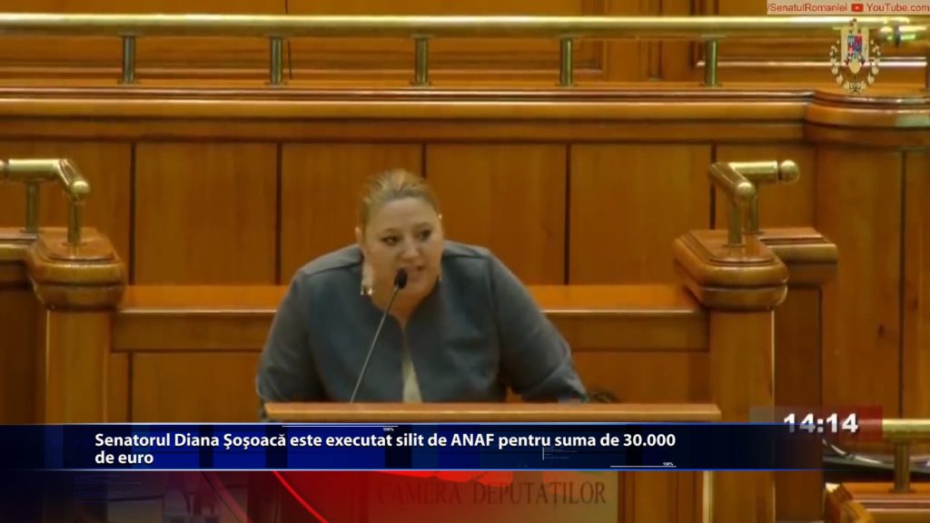 Senatorul Diana Sosoaca este executat silit de ANAF pentru suma de 30.000 de euro