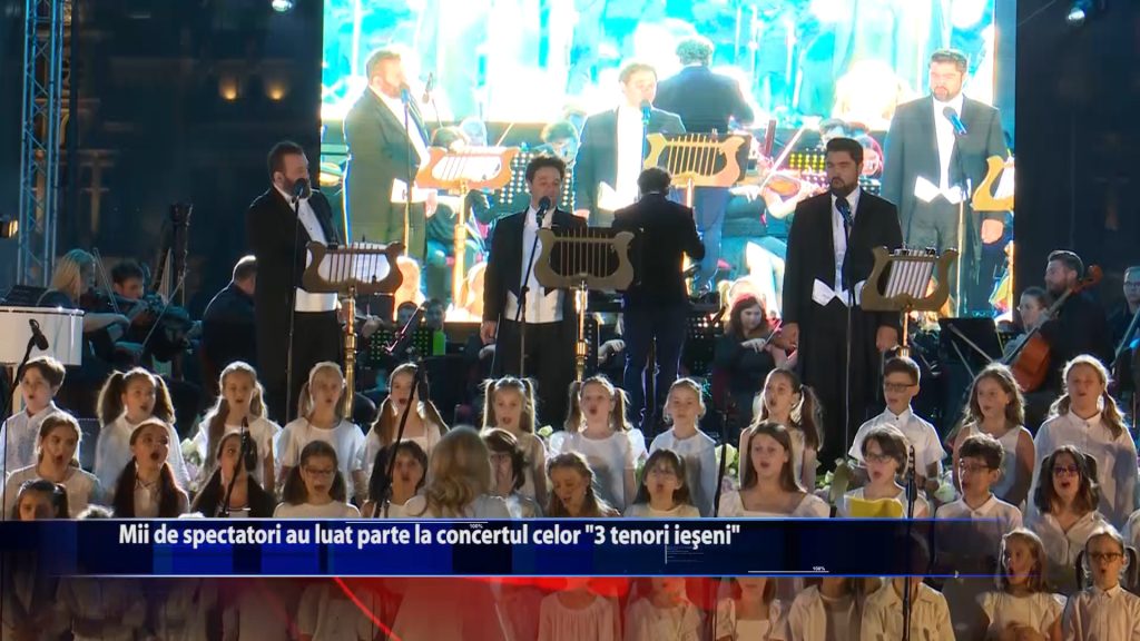 Mii de spectatori au luat parte la concertul celor ”3 tenori ieseni”