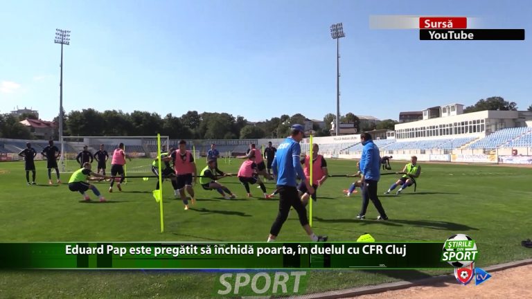 Eduard Pap este pregătit să închidă poarta, în duelul cu CFR Cluj