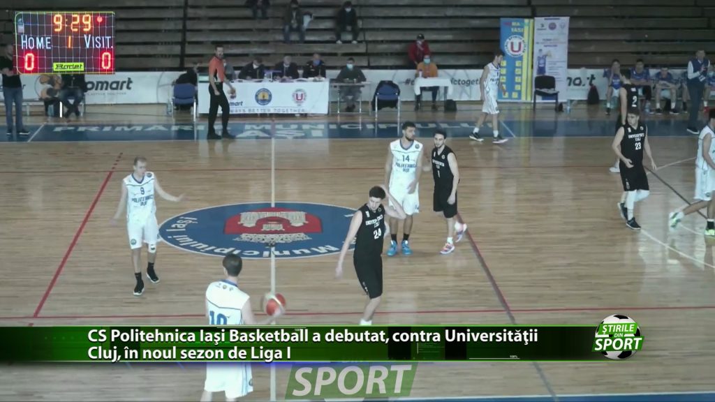 CS Politehnica Iași Basketball a debutat, contra Universității Cluj, în noul sezon de Liga I