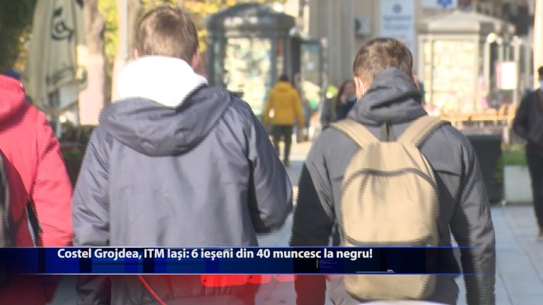 Costel Grojdea, ITM Iași: 6 ieșeni din 40 muncesc la negru!