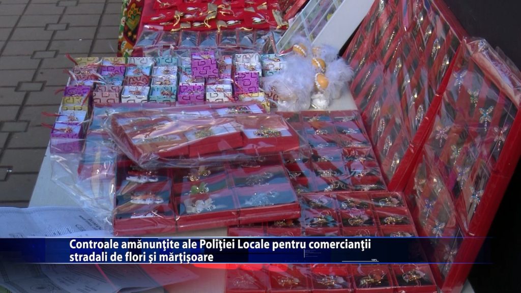 Controale amanuntite ale Politiei Locale pentru comerciantii stradali de flori si martisoare