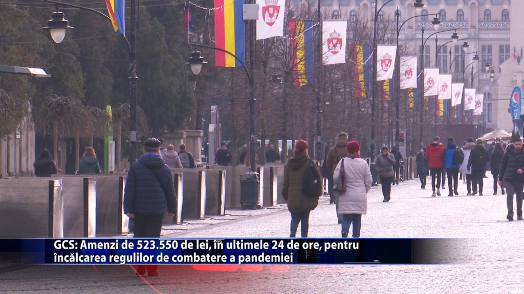 Amenzi de 523.550 de lei, in ultimele 24 de ore, pentru incalcarea regulilor de combatere a pandemiei
