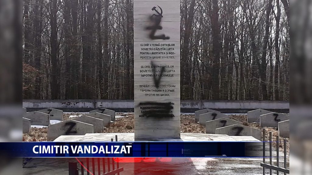 Cimitirul sovieticilor din Codrii Pascanilor a fost vandalizat. Politistii au demarat o ancheta