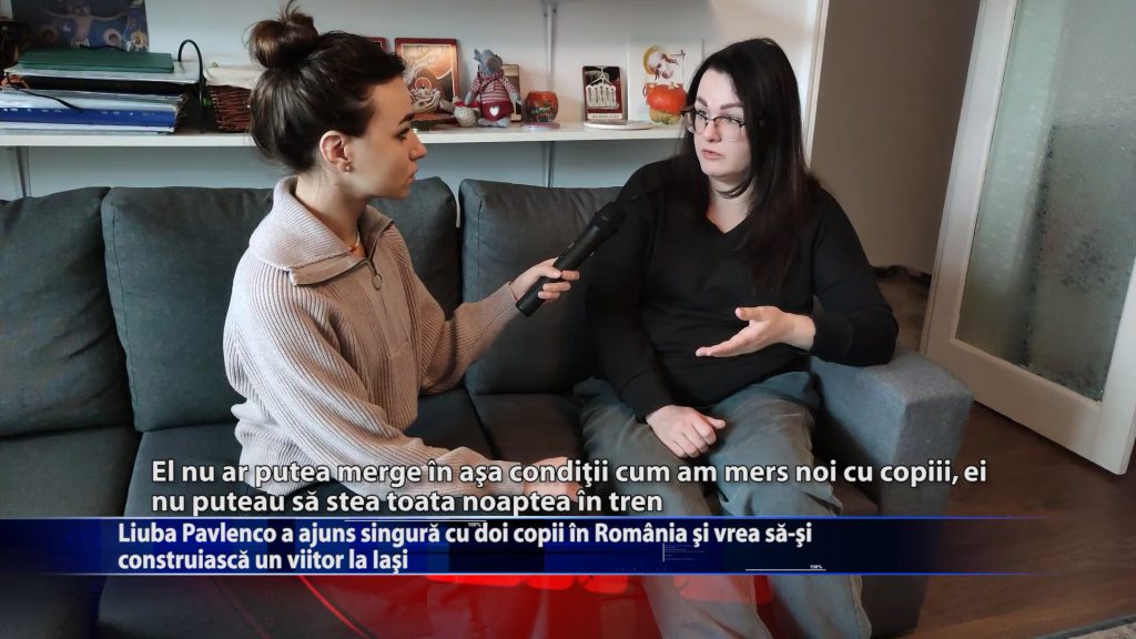 Liuba Pavlenco a ajuns singura cu doi copii in Romania si vrea sa-si consuiasca un viitor la Iasi