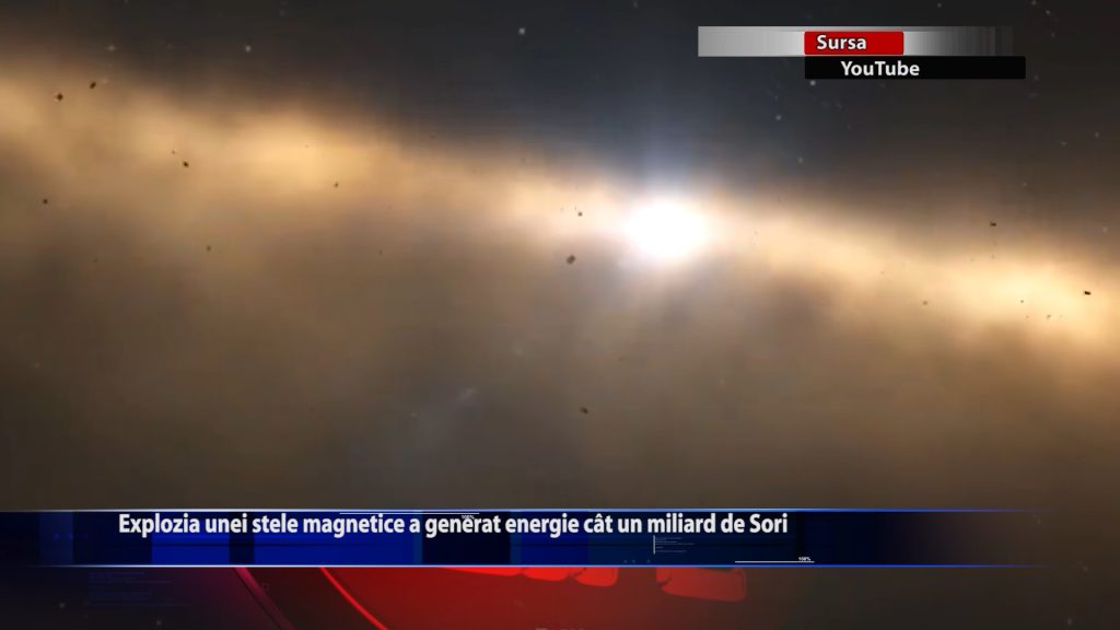 Explozia unei stele magnetice a generat energie cat un miliard de Sori