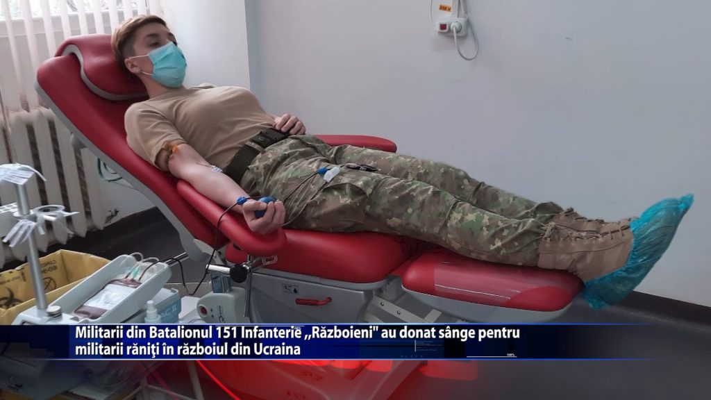 Militrarii din Batalionul151 Infanterie Razboieni au donat sange pentru militarii raniti in razboiul din Ucraina