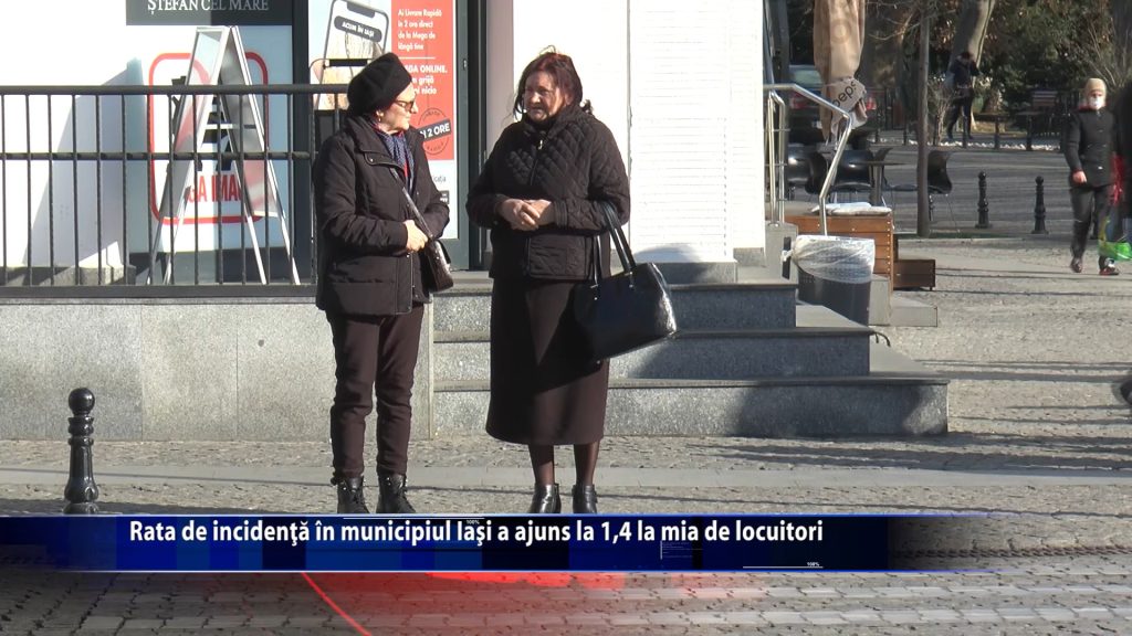 Rata de incidenta in municipiul Iasi a ajuns la 1,4 la mia de locuitori